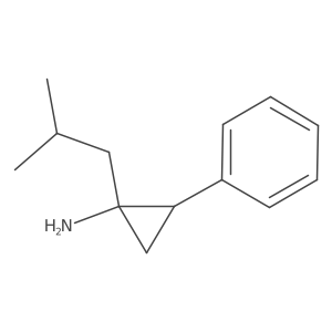 rac-(1R,2R)-1-(2-methylpropyl)-2-phenylcyclopropan-1-amine Structure