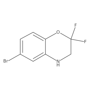 6-bromo-2,2-difluoro-3,4-dihydro-2H-1,4-benzoxazine结构式