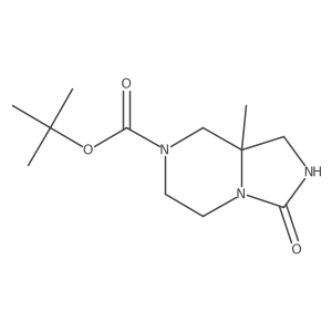 tert-Butyl 8a-methyl-3-oxohexahydroimidazo[1,5-a]pyrazine-7(1H)-carboxylate结构式