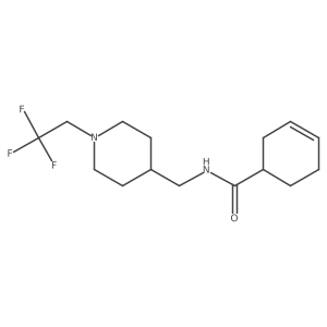 N-{[1-(2,2,2-trifluoroethyl)piperidin-4-yl]methyl}cyclohex-3-ene-1-carboxamide Structure