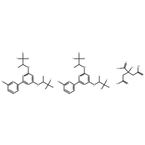 Vorasidenib hemicitrate结构式