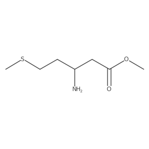 methyl (3S)-3-amino-5-(methylsulfanyl)pentanoate结构式