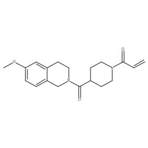 1-[4-(6-Methoxy-1,2,3,4-tetrahydroisoquinoline-2-carbonyl)piperidin-1-yl]prop-2-en-1-one结构式