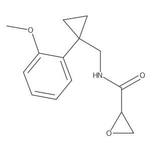 N-[[1-(2-Methoxyphenyl)cyclopropyl]methyl]oxirane-2-carboxamide结构式