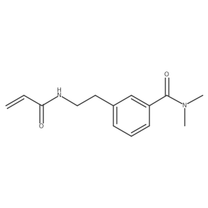 N,N-dimethyl-3-[2-(prop-2-enamido)ethyl]benzamide结构式