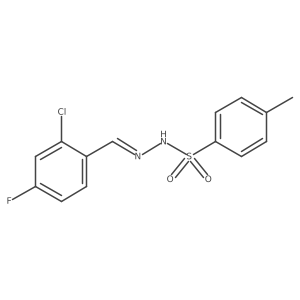 N-[(Z)-(2-chloro-4-fluorophenyl)methylideneamino]-4-methylbenzenesulfonamide结构式