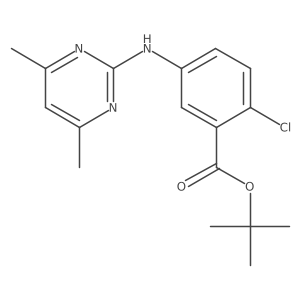 Tert-butyl 2-chloro-5-[(4,6-dimethylpyrimidin-2-yl)amino]benzoate Structure