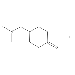 4-[(Dimethylamino)methyl]cyclohexan-1-one hydrochloride Structure