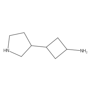 3-(Pyrrolidin-3-yl)cyclobutan-1-amine结构式