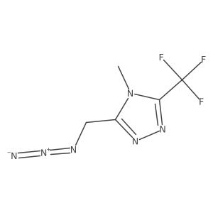 3-(azidomethyl)-4-methyl-5-(trifluoromethyl)-4H-1,2,4-triazole Structure