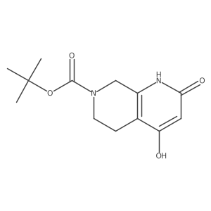 Tert-butyl 4-hydroxy-2-oxo-1,2,5,6,7,8-hexahydro-1,7-naphthyridine-7-carboxylate结构式