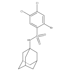 N-(adamantan-1-yl)-2-bromo-4,5-dichlorobenzene-1-sulfonamide结构式