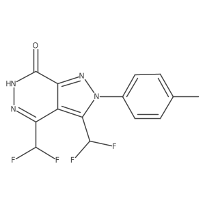 3,4-Bis(difluoromethyl)-2-(p-tolyl)-2H-pyrazolo[3,4-d]pyridazin-7(6H)-one Structure
