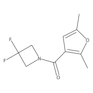 1-(2,5-Dimethylfuran-3-carbonyl)-3,3-difluoroazetidine Structure