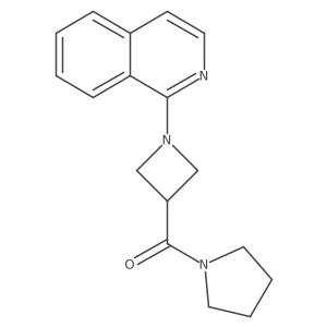 1-[3-(Pyrrolidine-1-carbonyl)azetidin-1-yl]isoquinoline Structure