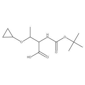 N-(tert-Butoxycarbonyl)-O-cyclopropyl-L-threonine Structure