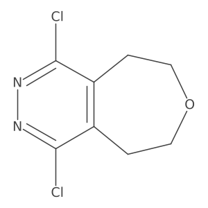 1,4-Dichloro-5,6,8,9-tetrahydrooxepino[4,5-d]pyridazine Structure