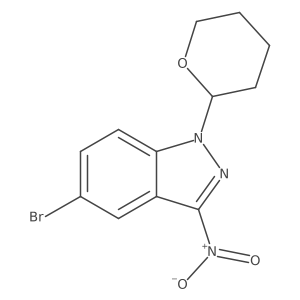 5-Bromo-3-nitro-1-(tetrahydro-2H-pyran-2-yl)-1H-indazole Structure