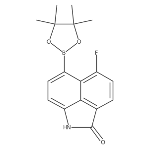 5-Fluoro-6-(4,4,5,5-tetramethyl-1,3,2-dioxaborolan-2-yl)benzo[cd]indol-2(1H)-one结构式