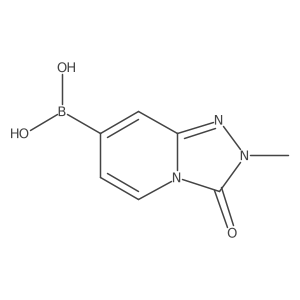 (2-Methyl-3-oxo-2,3-dihydro-[1,2,4]triazolo[4,3-a]pyridin-7-yl)boronic acid结构式