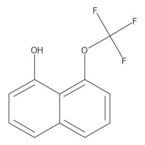 1-(Trifluoromethoxy)-8-naphthol Structure