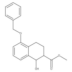 5-(Benzyloxy)-1-hydroxy-2-(methoxycarbonyl)-1,2,3,4-tetrahydronaphthalene Structure