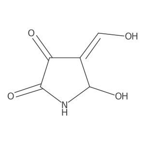 5-Hydroxy-4-(hydroxymethylene)pyrrolidine-2,3-dione Structure