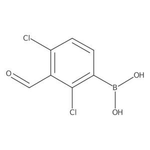 2,4-Dichloro-3-formylphenylboronic acid Structure