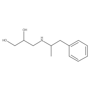 3-(1-Phenylpropan-2-ylamino)propane-1,2-diol结构式