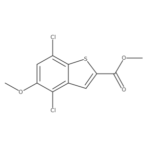 Methyl 4,7-dichloro-5-methoxybenzo[b]thiophene-2-carboxylate结构式