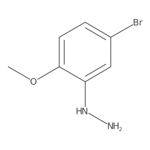(5-Bromo-2-methoxyphenyl)hydrazine结构式