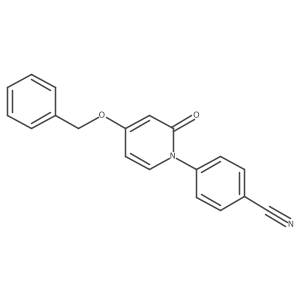 4-[4-(benzyloxy)-2-oxopyridin-1(2H)-yl]benzonitrile Structure