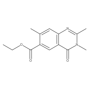 Ethyl 2,3,7-trimethyl-4-oxo-3,4-dihydroquinazoline-6-carboxylate Structure