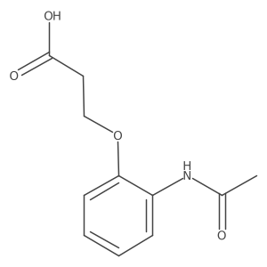 3-(2-Acetamidophenoxy)propanoic acid Structure