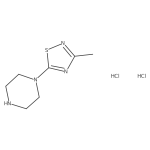 1-(3-Methyl-1,2,4-thiadiazol-5-yl)piperazine dihydrochloride Structure