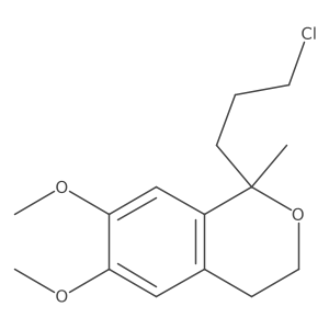 1-(3-Chloropropyl)-6,7-dimethoxy-1-methyl-isochroman结构式
