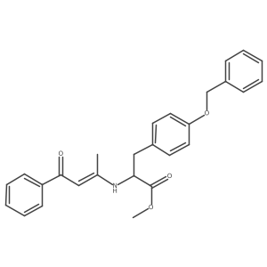 Methyl 2-[(4-oxo-4-phenylbut-2-en-2-yl)amino]-3-(4-phenylmethoxyphenyl)propanoate Structure