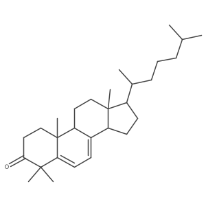 (10R,13R,14R,17R)-4,4,10,13-tetramethyl-17-[(2R)-6-methylheptan-2-yl]-2,9,11,12,14,15,16,17-octahydro-1H-cyclopenta[a]phenanthren-3-one Structure