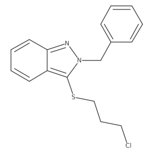 3-[(3-Chloropropyl)thio]-2-(phenylmethyl)-2H-indazole结构式