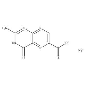 Sodium 2-amino-4-oxo-3,4-dihydropteridine-6-carboxylate结构式