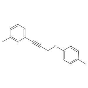 2-Methyl-6-(3-p-tolyloxy-prop-1-ynyl)pyridine Structure