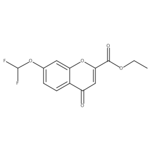 ethyl 7-(difluoromethoxy)-4-oxo-4H-chromene-2-carboxylate Structure