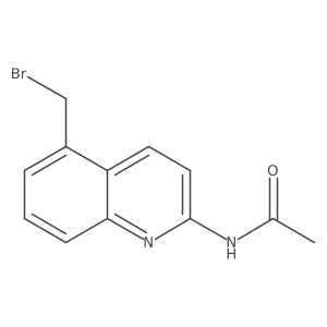 N-[5-(Bromomethyl)-2-quinolinyl]acetamide Structure