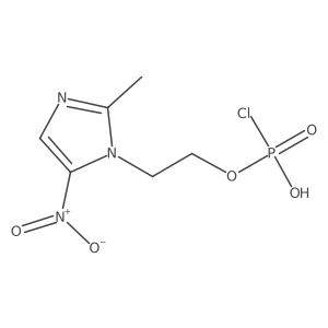 Phosphorochloridic acid, mono[2-(2-methyl-5-nitro-1H-imidazol-1-yl)ethyl] ester Structure