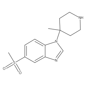1-(4-Methylpiperidin-4-yl)-5-(methylsulfonyl)-1h-benzimidazole Structure