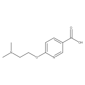 6-[2-(Dimethylamino)ethoxy]pyridine-3-carboxylic acid结构式