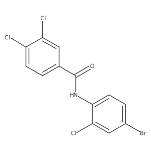 N-(4-bromo-2-chlorophenyl)-3,4-dichlorobenzamide Structure