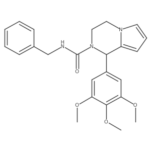 N-benzyl-1-(3,4,5-trimethoxyphenyl)-3,4-dihydropyrrolo[1,2-a]pyrazine-2(1H)-carboxamide结构式