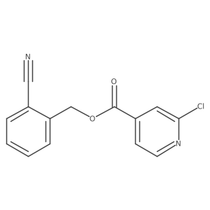 (2-Cyanophenyl)methyl 2-chloropyridine-4-carboxylate Structure
