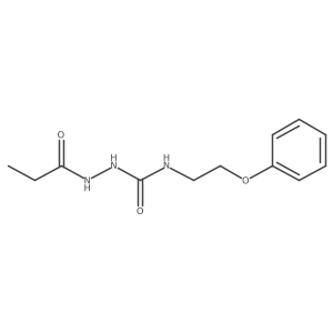 N-{[(2-phenoxyethyl)carbamoyl]amino}propanamide结构式